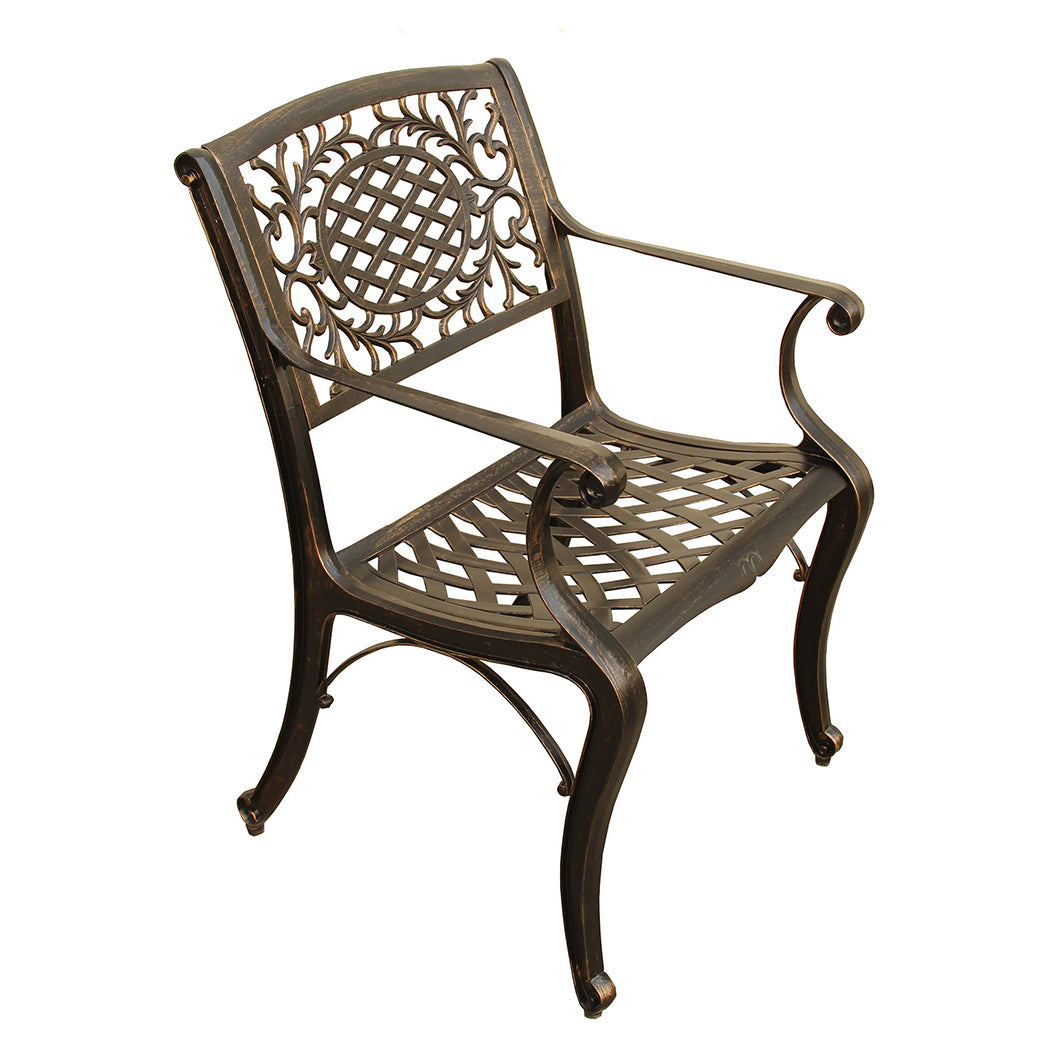 Outdoor Aluminum 9pc Rectangular Patio Dining Set with Eight Chairs - Sharicks