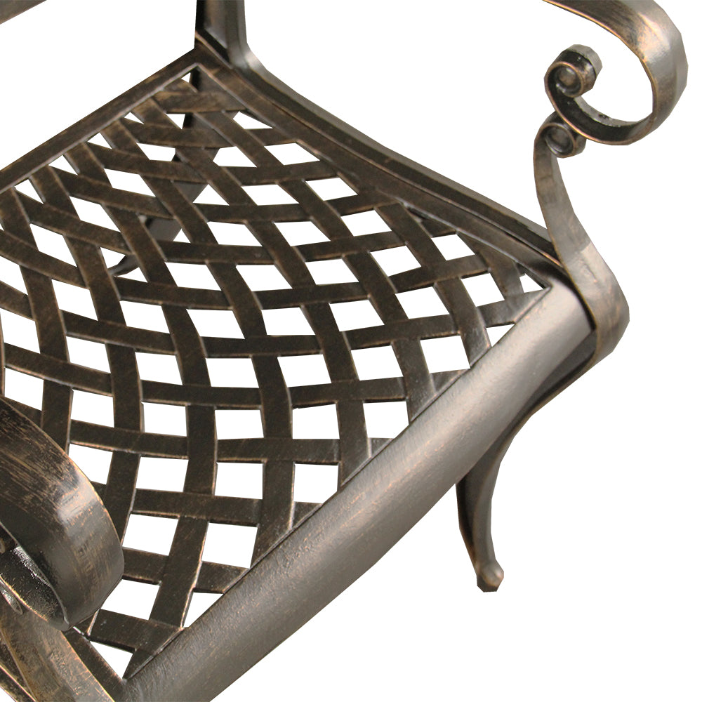 Outdoor Aluminum 9pc Rectangular Patio Dining Set with Eight Chairs - Sharicks