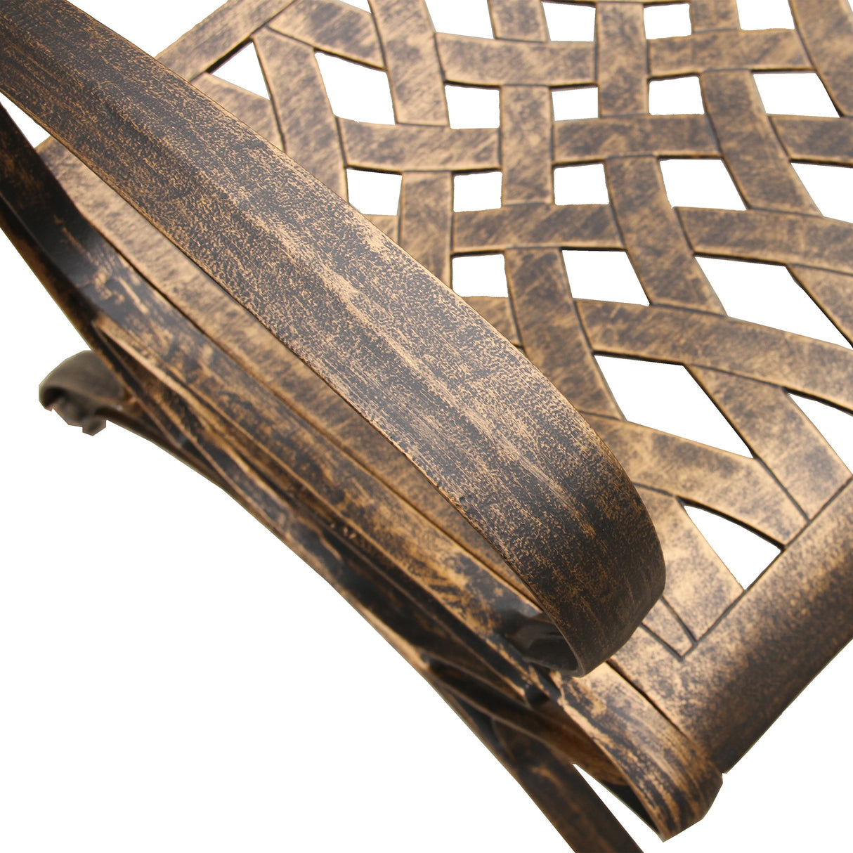 Ornate Traditional Outdoor Cast Aluminum Patio Dining Chair Sharicks