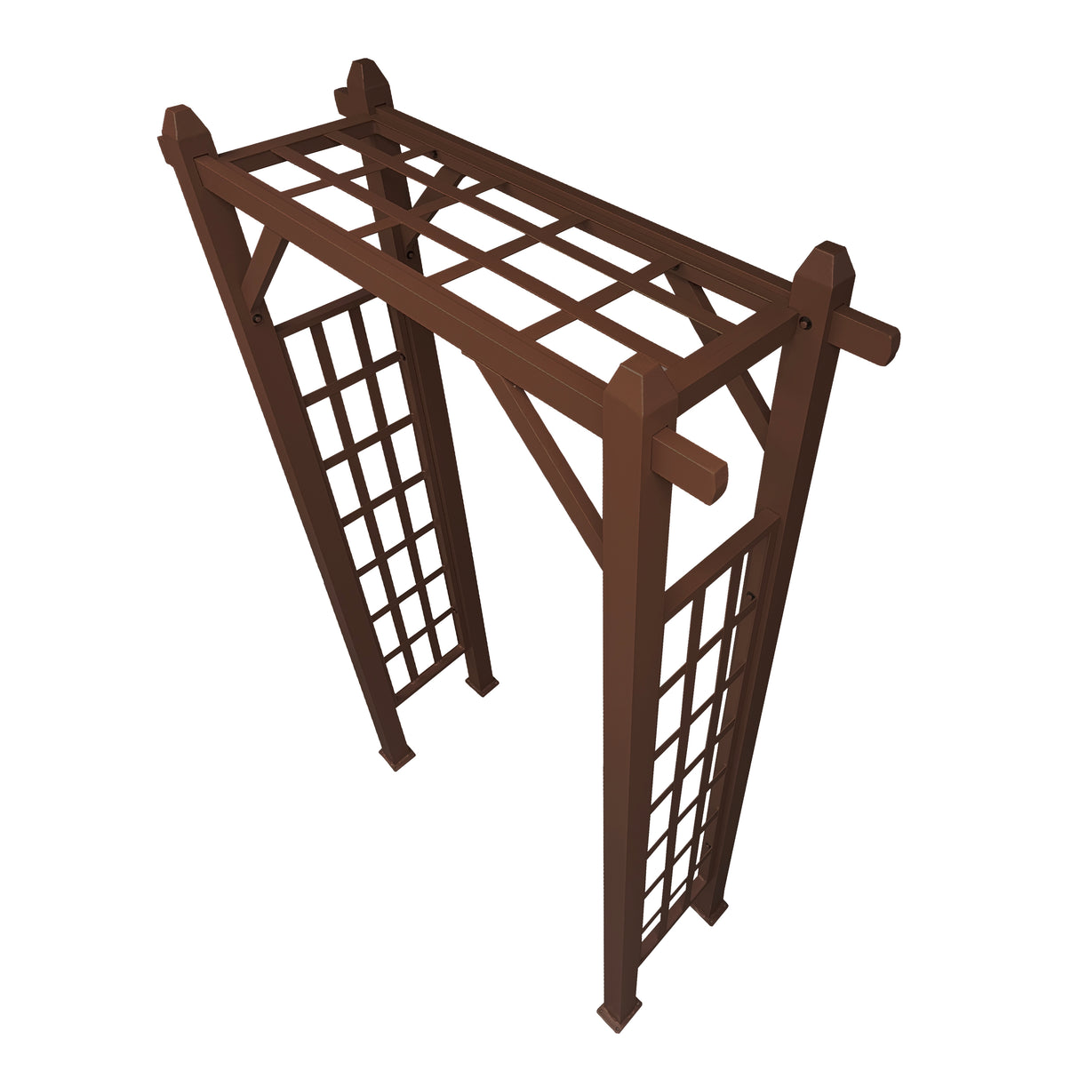 Brown Modern Aluminum Garden Arch