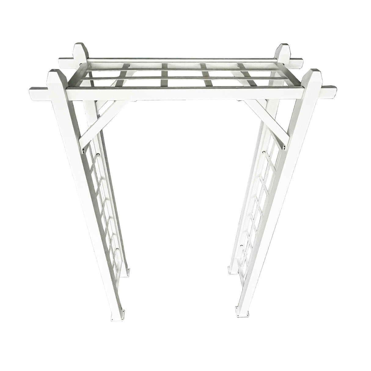 White Modern Aluminum Garden Arch