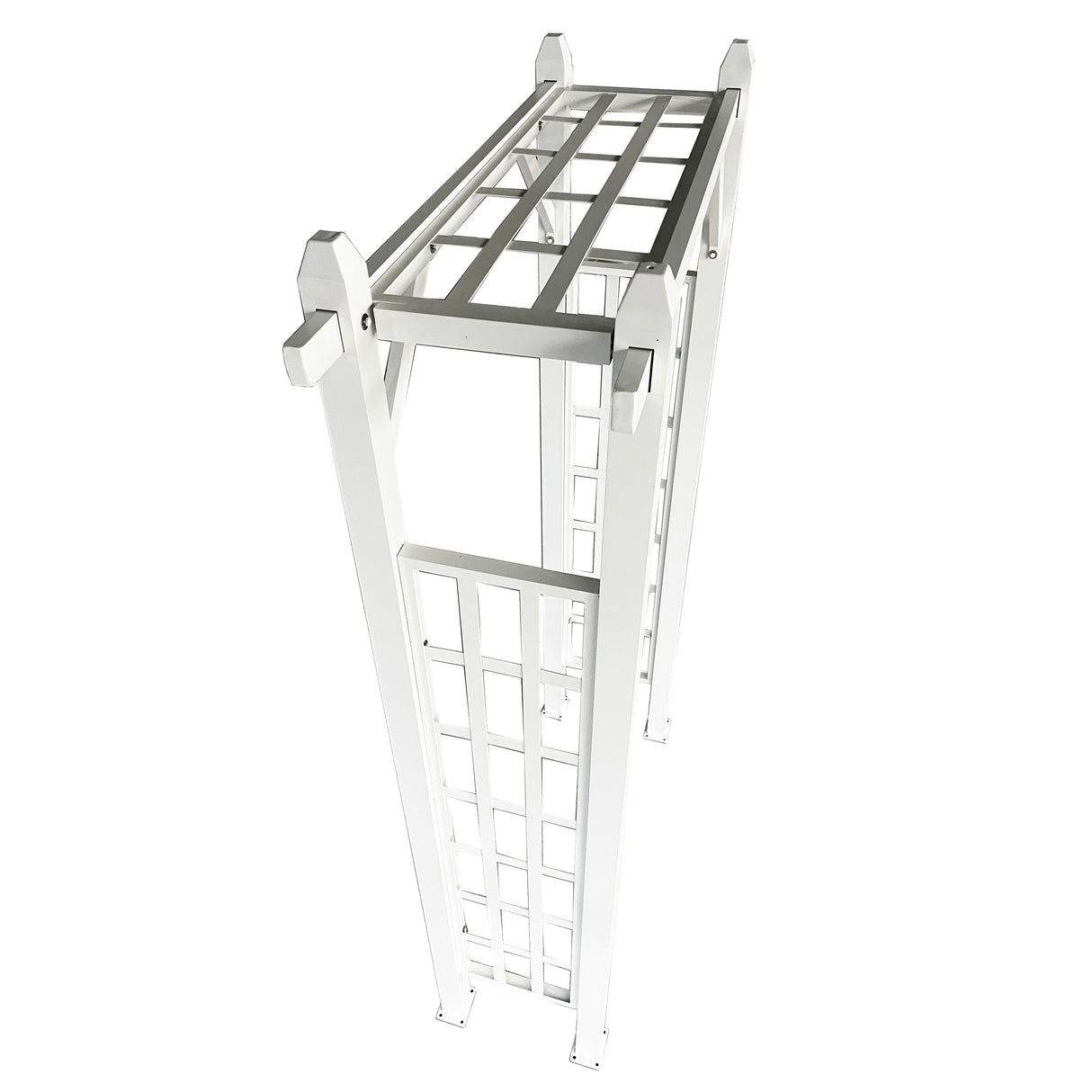 White Modern Aluminum Garden Arch