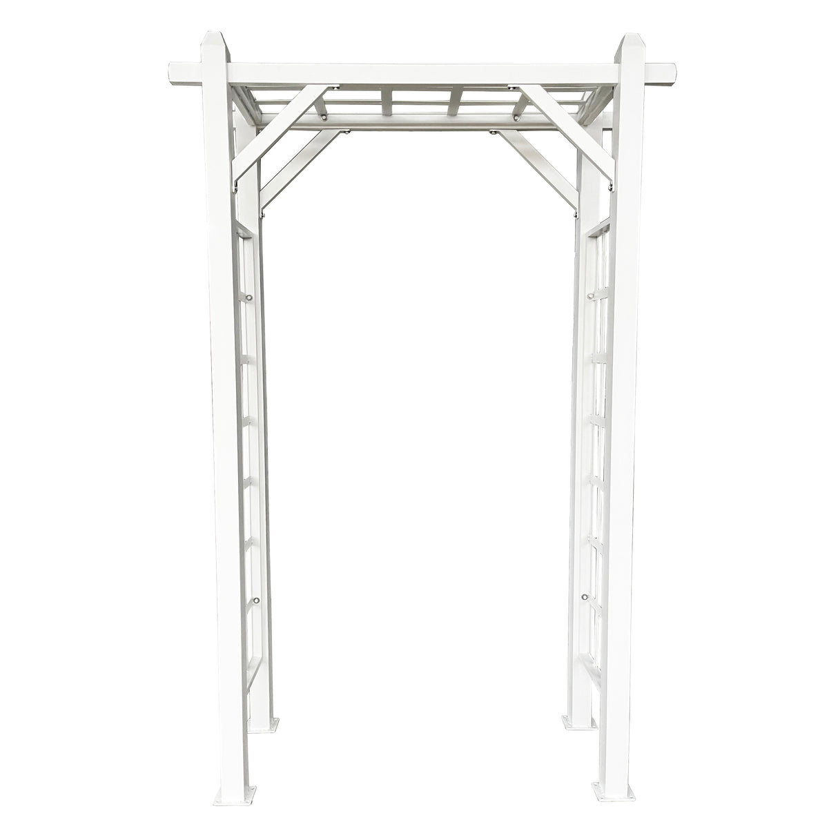 White Modern Aluminum Garden Arch