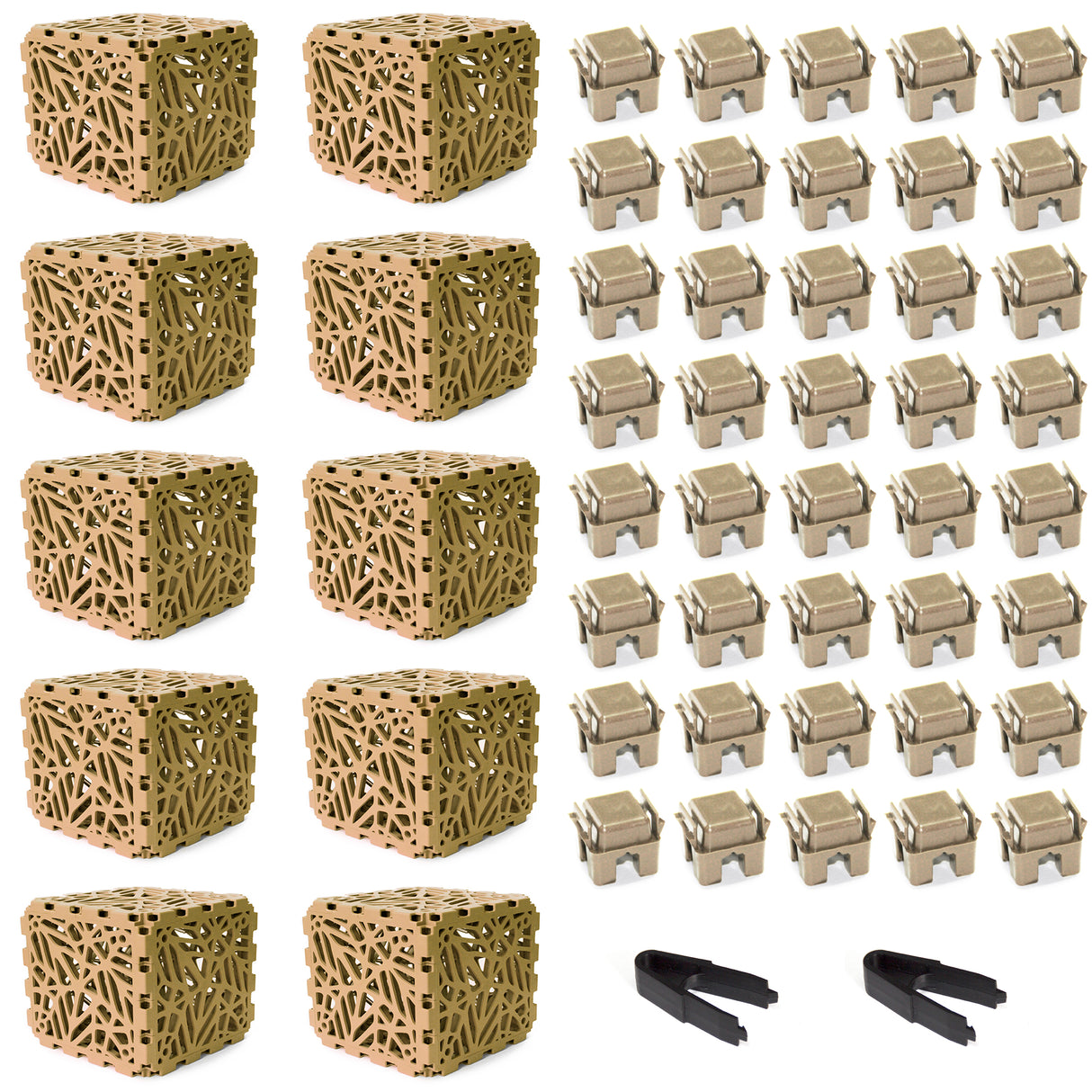 Bion Modular Cube – 10-Cube Set | Solid Structural Blocks for Furniture & Décor