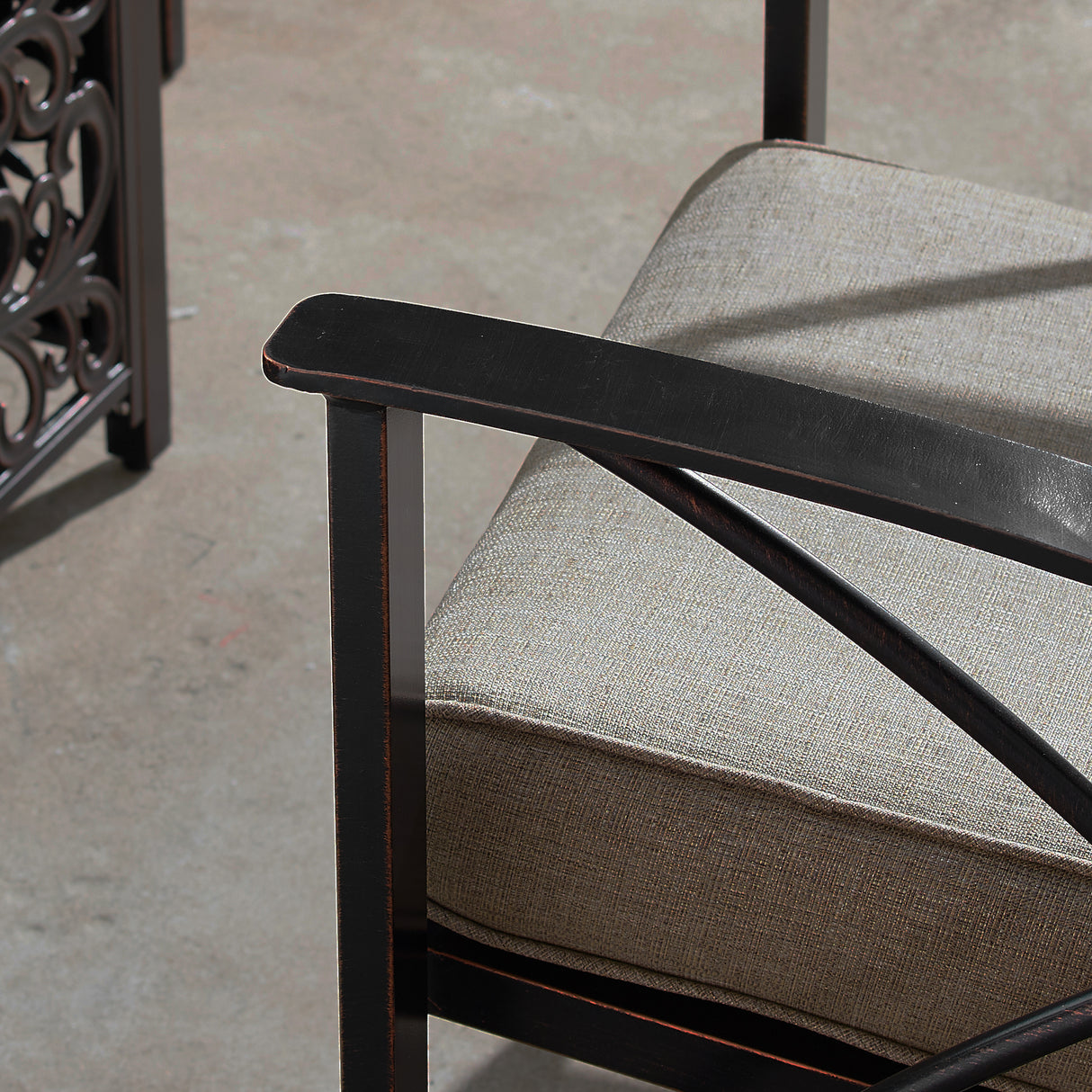 Aluminum Deep Seating Rocking Club Chairs in Antique Copper (set of 4) Sharicks