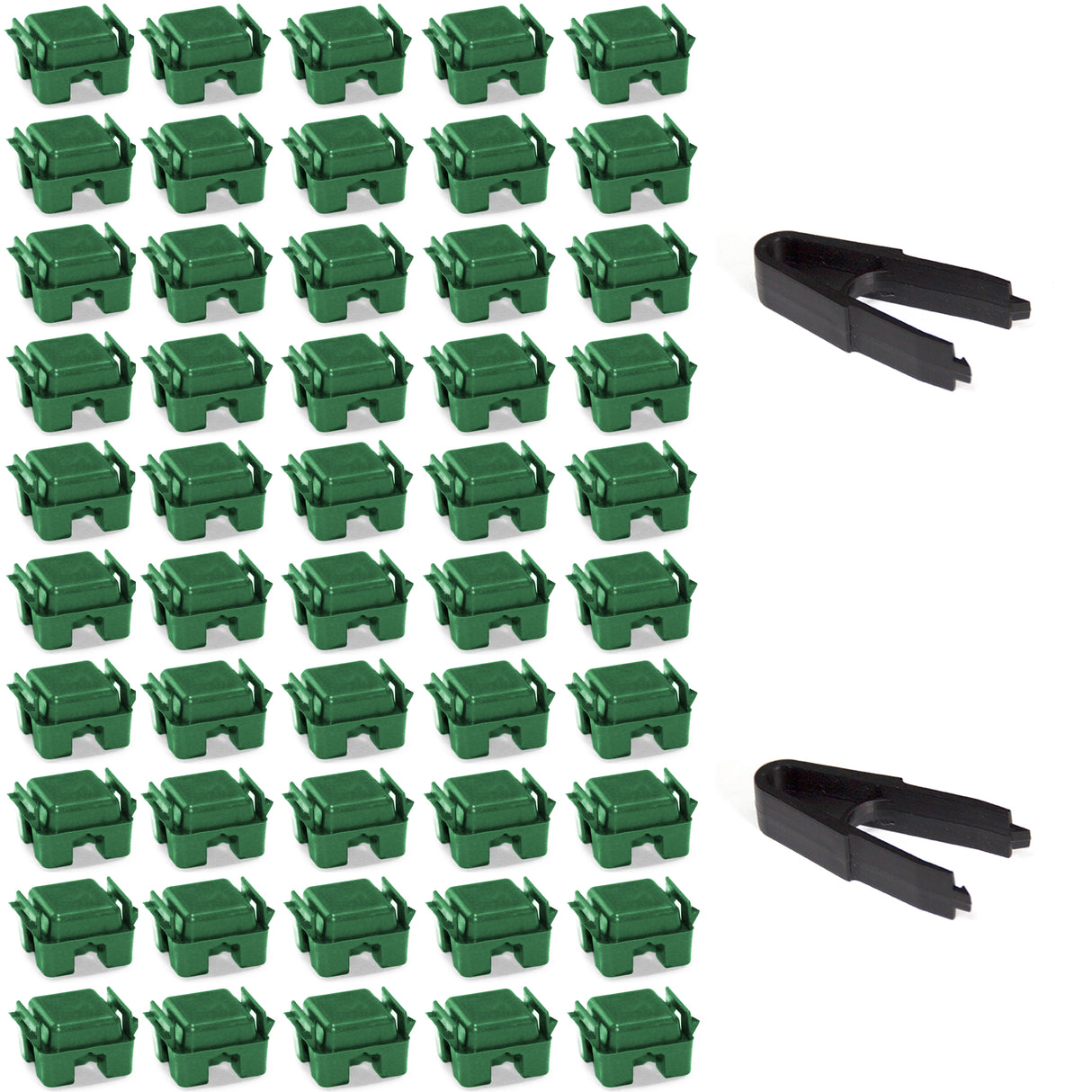 Modular Cube Locking Clips Pack of 50 and 2 Tweezers