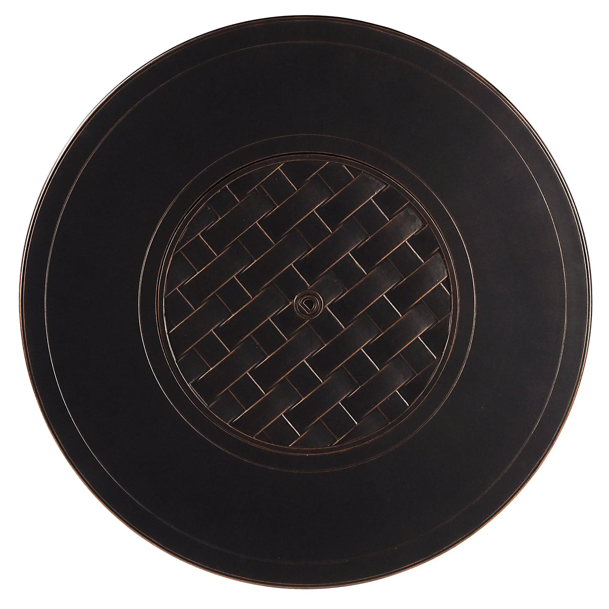 Aluminum 44-in Round Propane Fire Table with Beads, Covers and Lid Sharicks