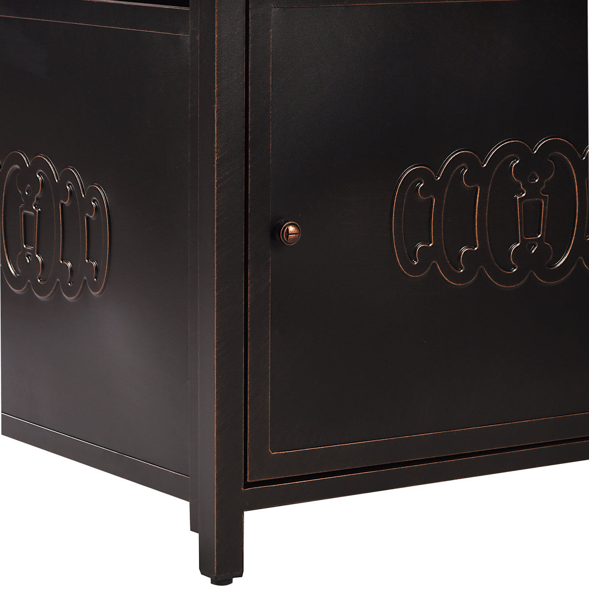 Aluminum 42-in Square Propane Fire Table with Beads, Covers and Lid Sharicks