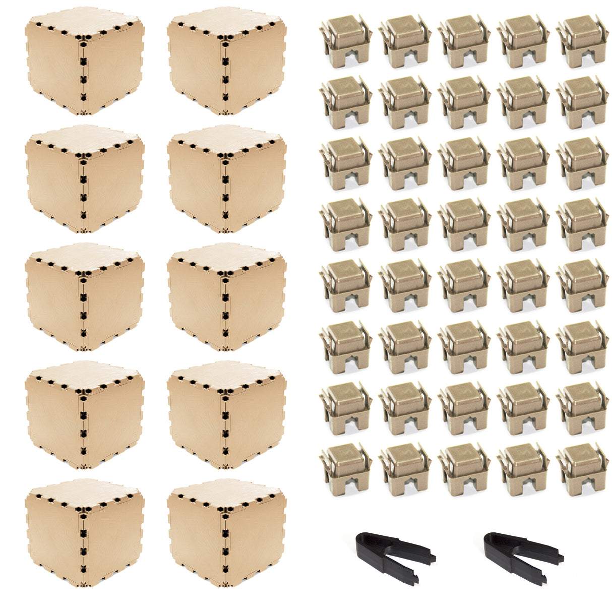 Zen Modular Cube – 10-Cube Set | Solid Structural Blocks for Furniture & Décor