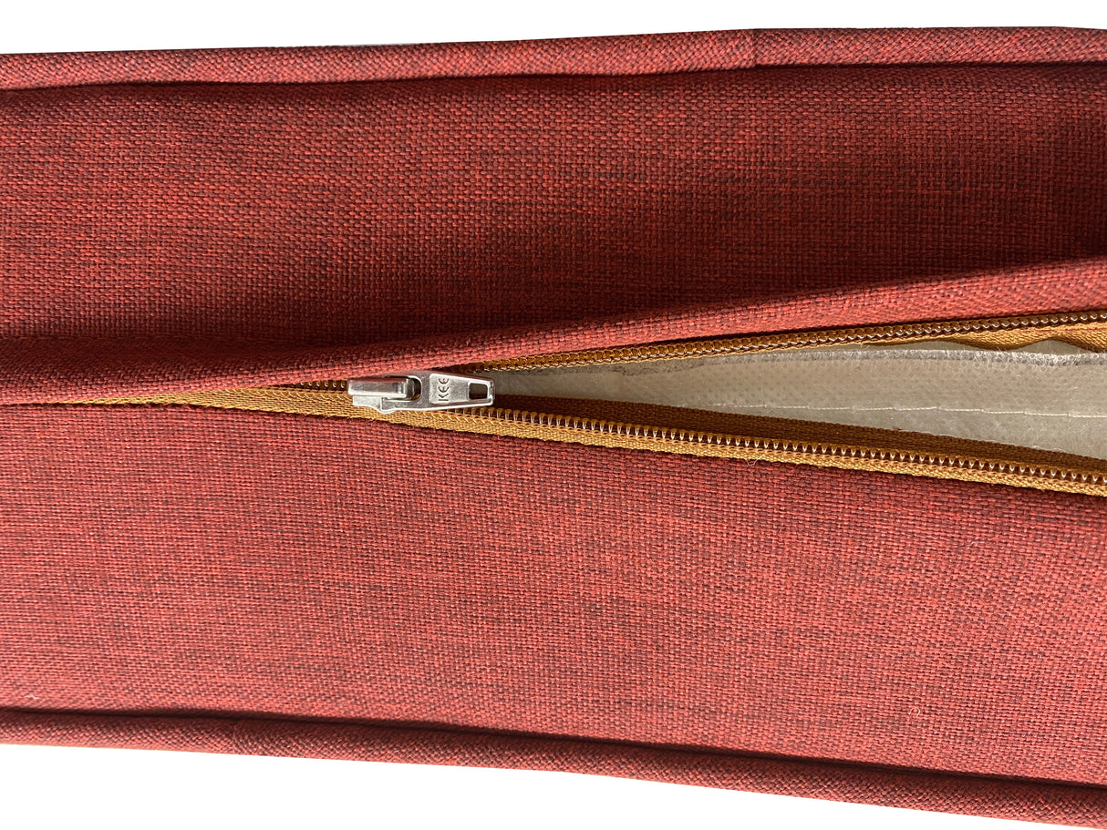 26 x 24 Outdoor Patio Deep Seating Cushion Set in Red with Ties - Sharicks