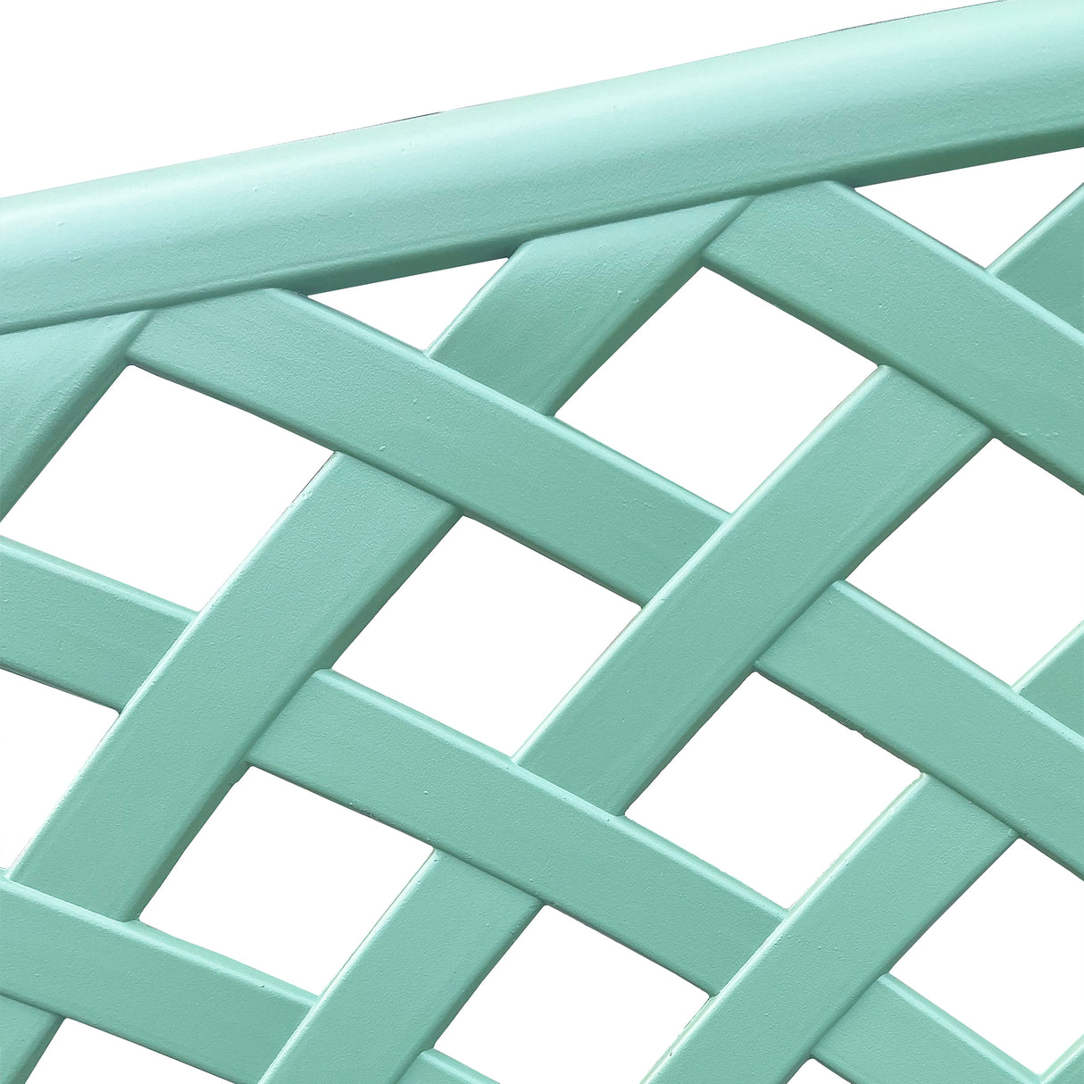 Seafoam Green Patio Bench