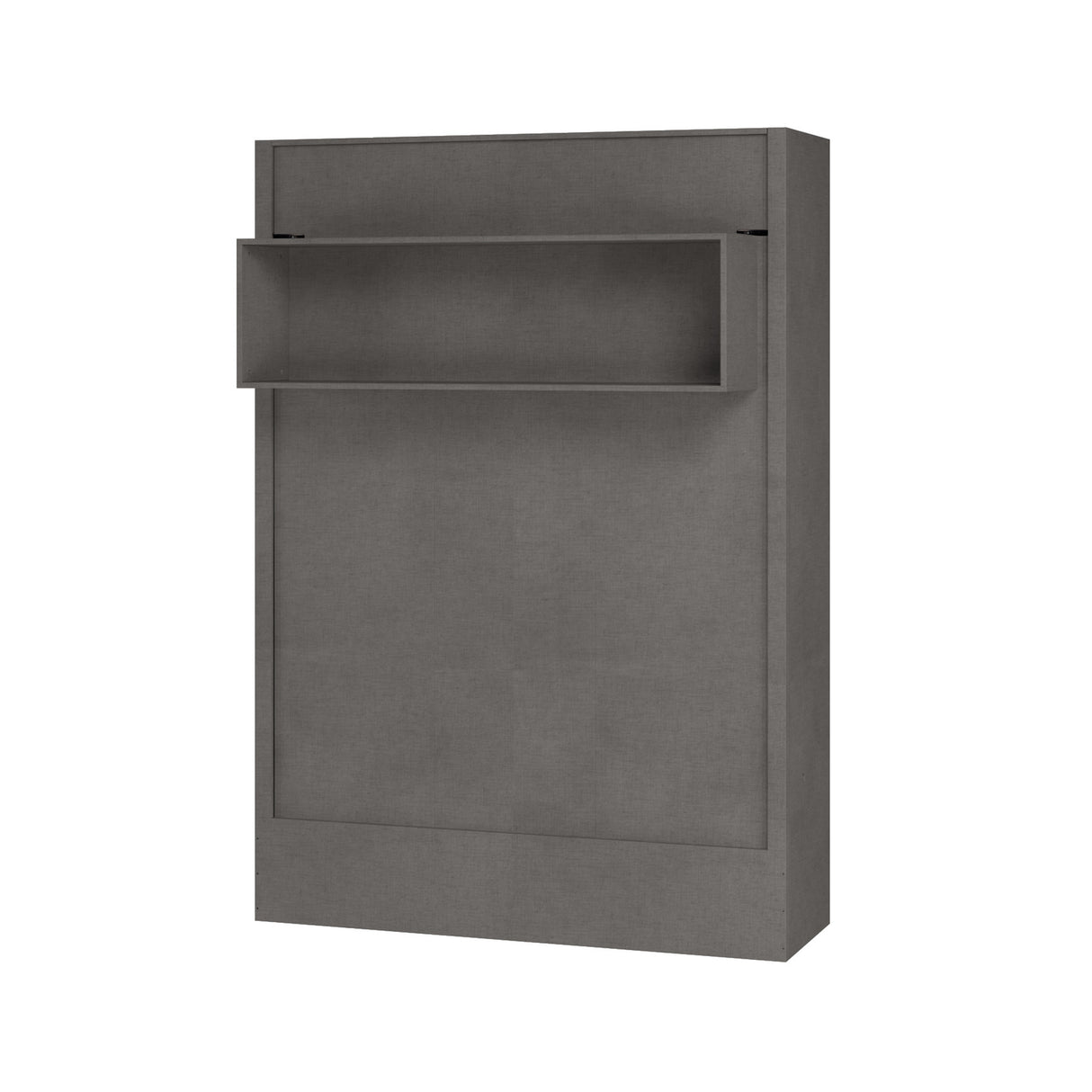 Easy-Lift Queen Murphy Wall Bed in Dark Grey with Shelf - Sharicks