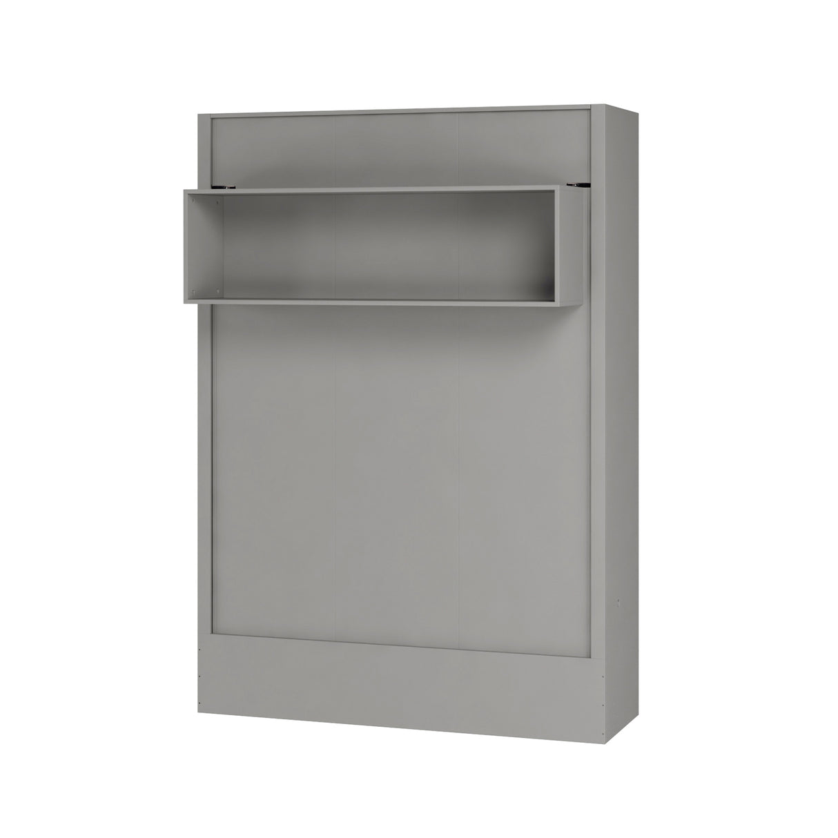 Easy-Lift Queen Murphy Wall Bed in Grey with Shelf - Sharicks