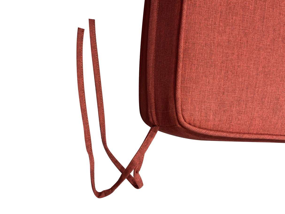 26 x 24 Outdoor Patio Deep Seating Cushion Set in Red with Ties - Sharicks