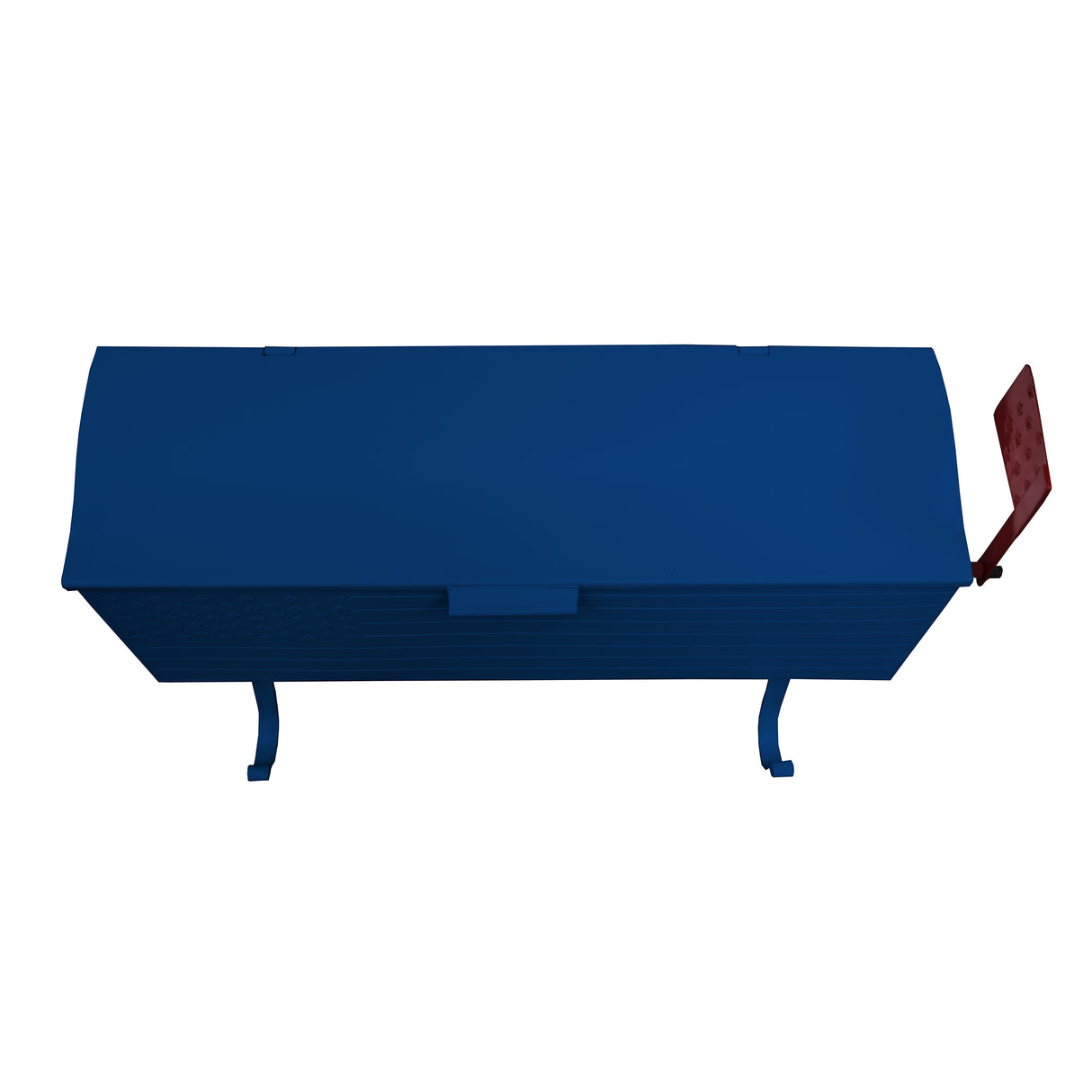 Blue American Flag Metal Wall Mounted Mailbox with Hangers Sharicks