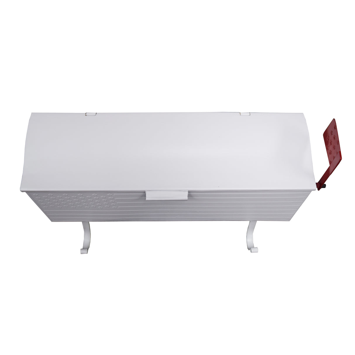 White American Flag Metal Wall Mounted Mailbox with Hangers Sharicks