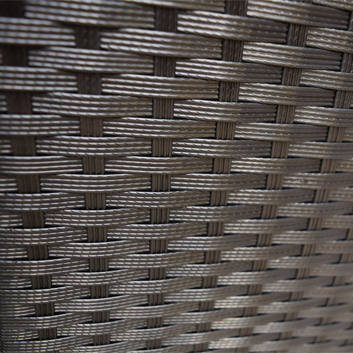 Black Wicker Patio Deck Box with 113 Gallon Storage and Metal Frame Sharicks