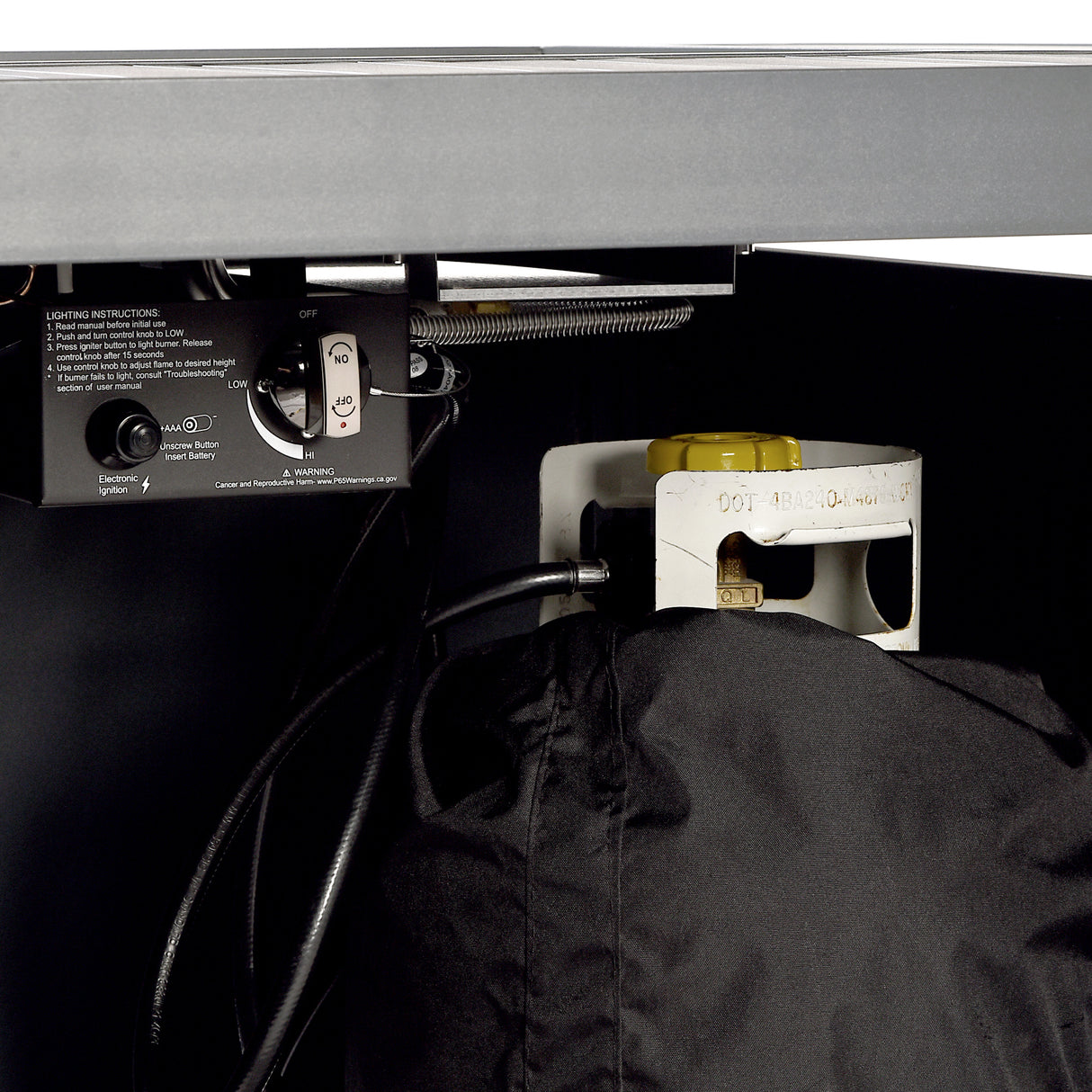 Aluminum 42-in Square Propane Fire Table with Beads, Covers and Lid Sharicks