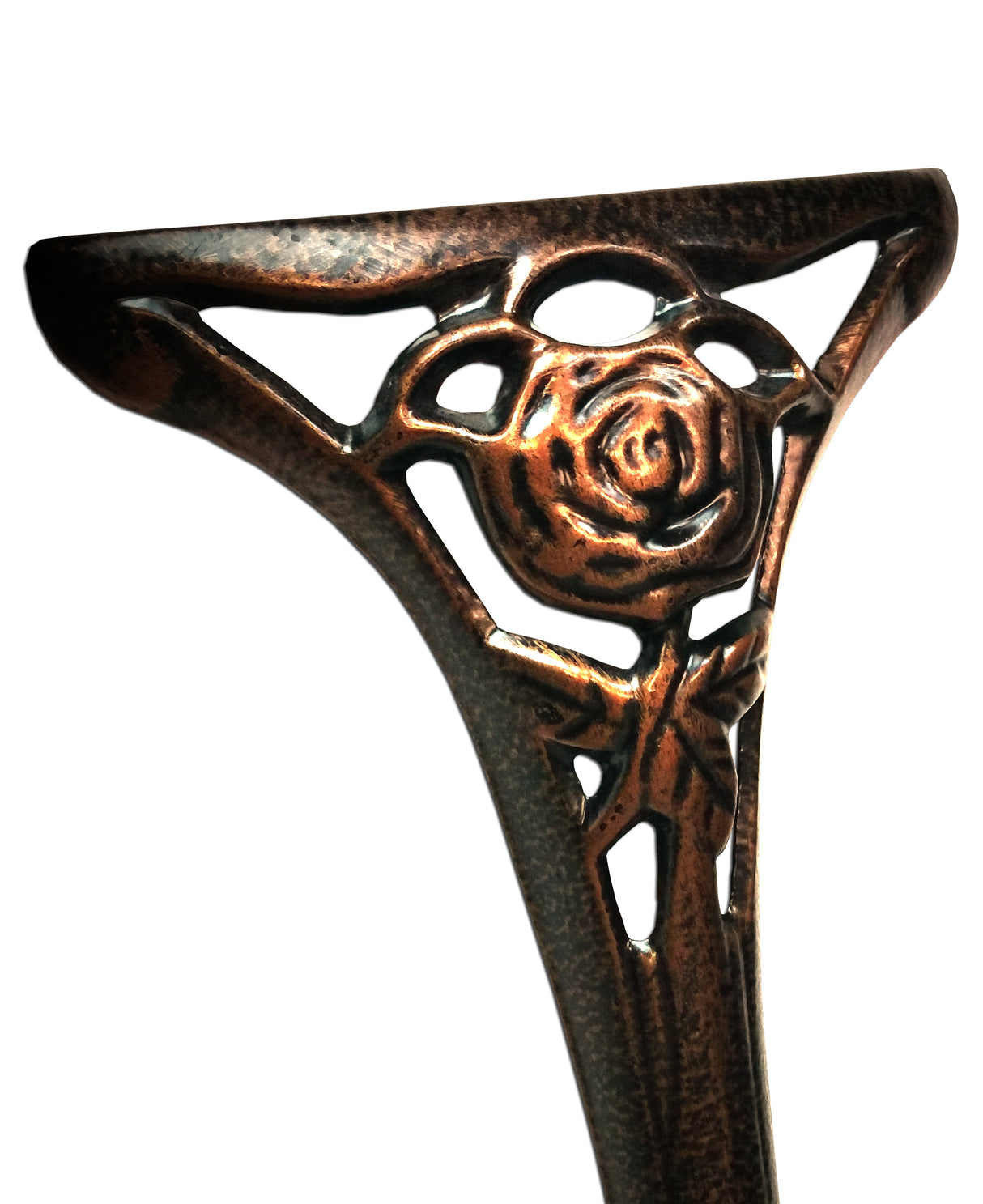 Cast Aluminum Metal Antique Bronze 3 Piece Patio Rose Bistro Set Sharicks