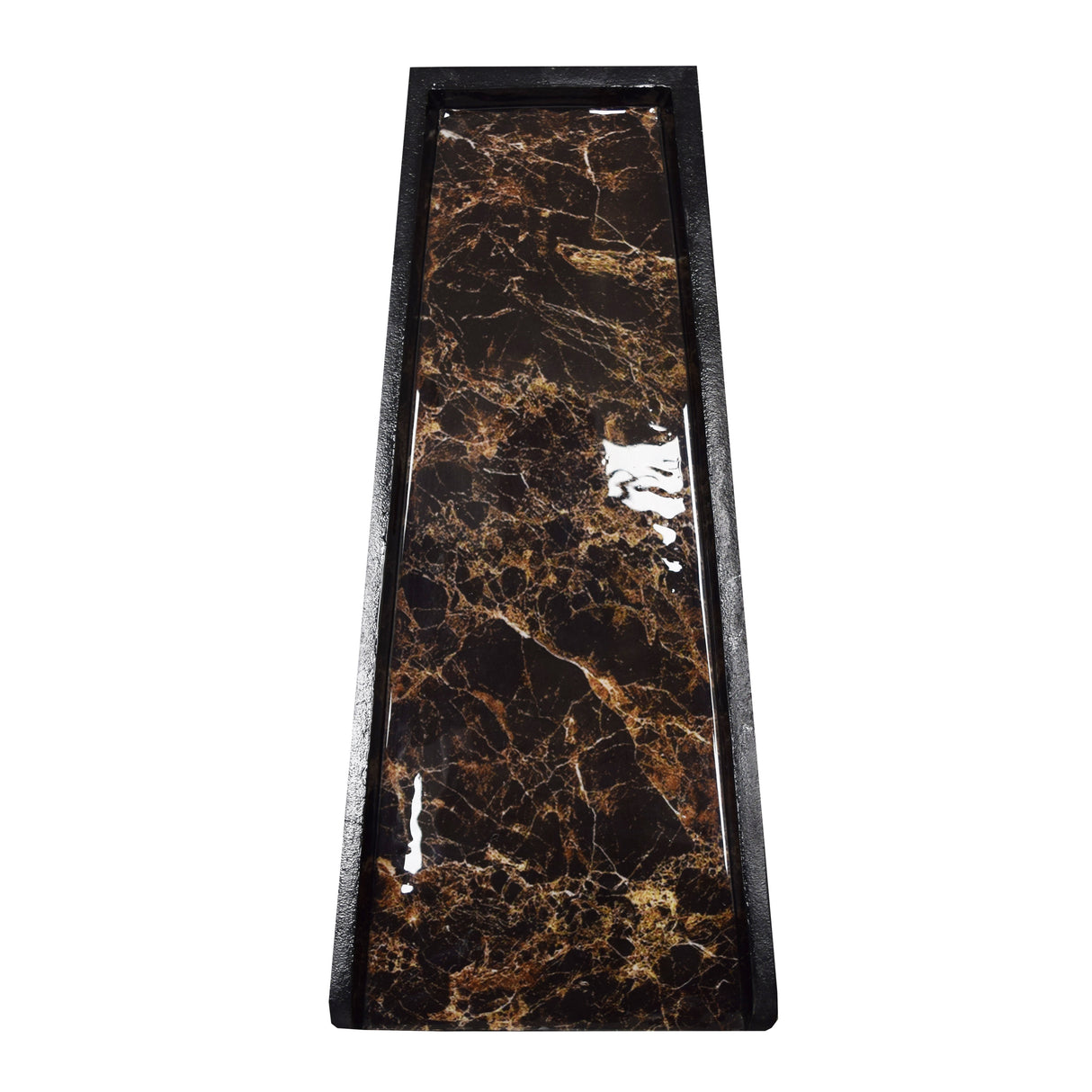 Brown Faux Marble 24-in Cast Aluminum Downspout Gutter Splash Block Sharicks
