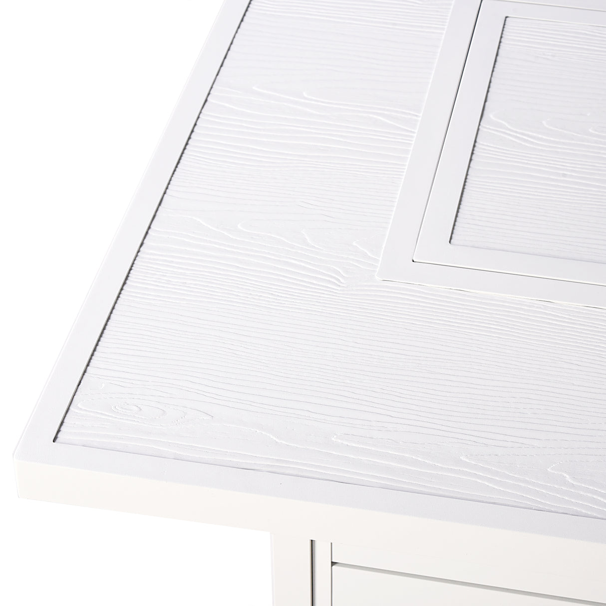 Aluminum 48-in Rectangular Propane Fire Table, Beads, Covers and Lid Sharicks