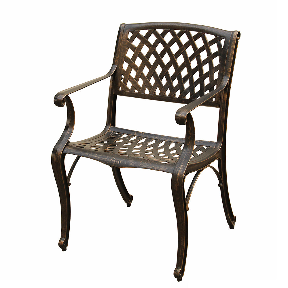 Outdoor Aluminum 9pc Rectangular Patio Dining Set with Eight Chairs - Sharicks