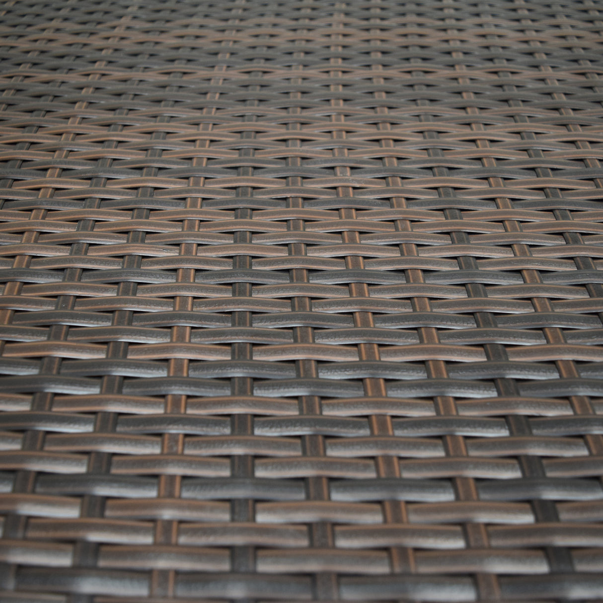 Brown Wicker Foldable Patio Balcony Table with Adjustable Clamps Sharicks