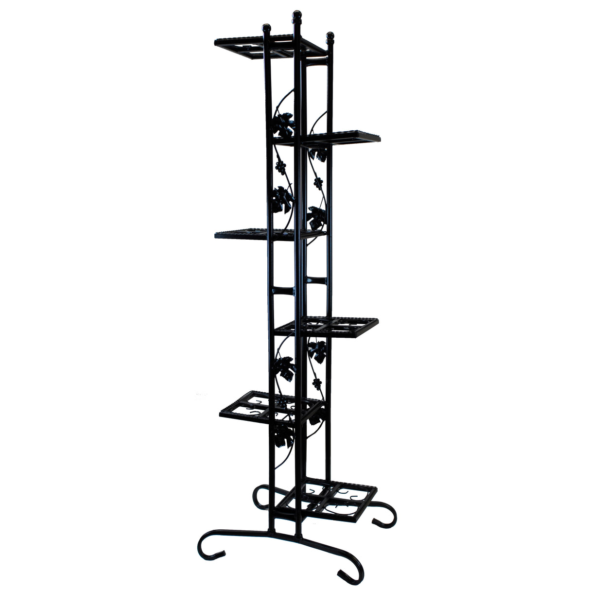 6-Tier Steel Black Plant Stand - Sharicks