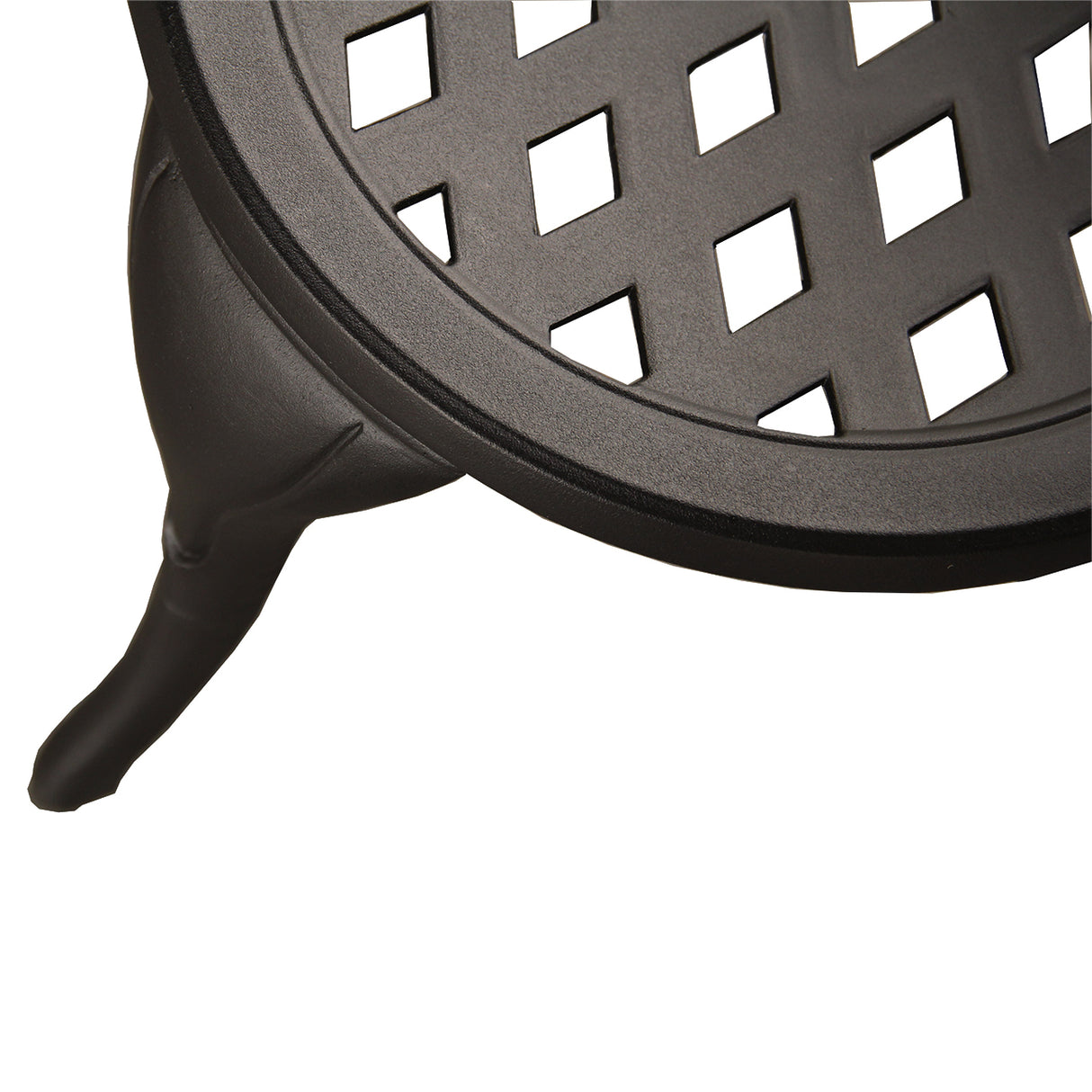 Modern Outdoor Patio Garden Aluminum 3 Piece Bistro Set in Sand Black Sharicks