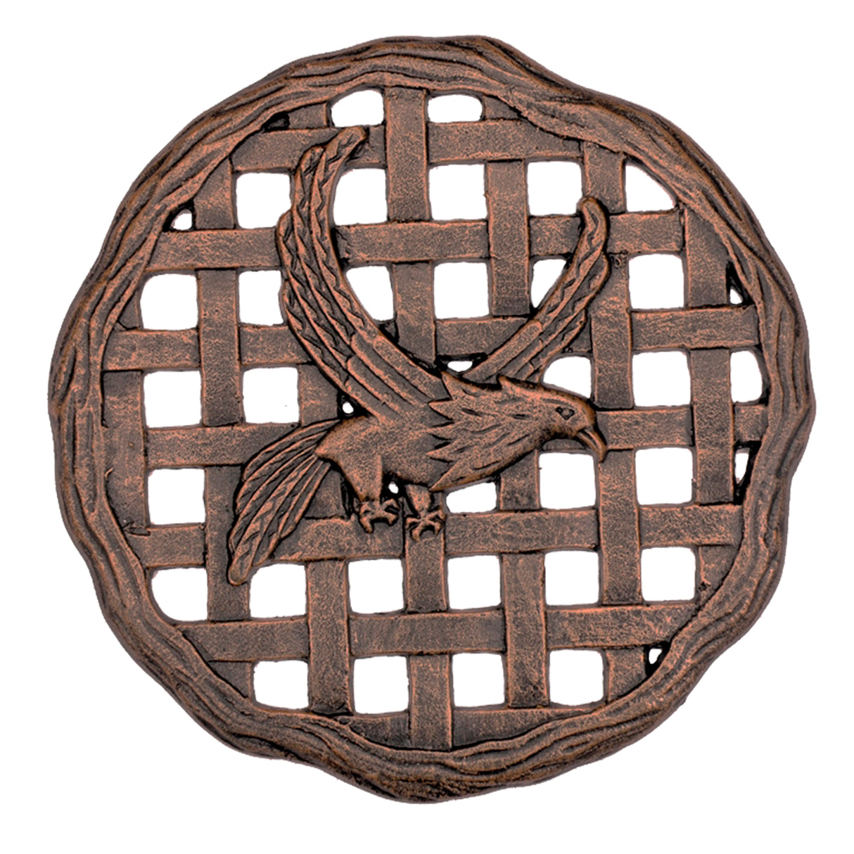 Antique Bronze Metal Stepping Stone Eagle - Cast Aluminum - Sharicks