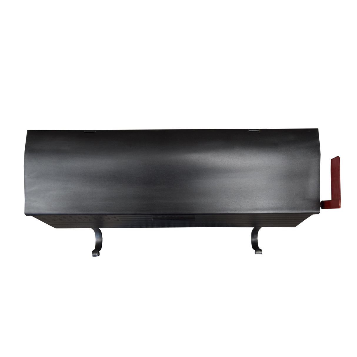 Antique Silver American Flag Metal Wall Mounted Mailbox with Hangers Sharicks