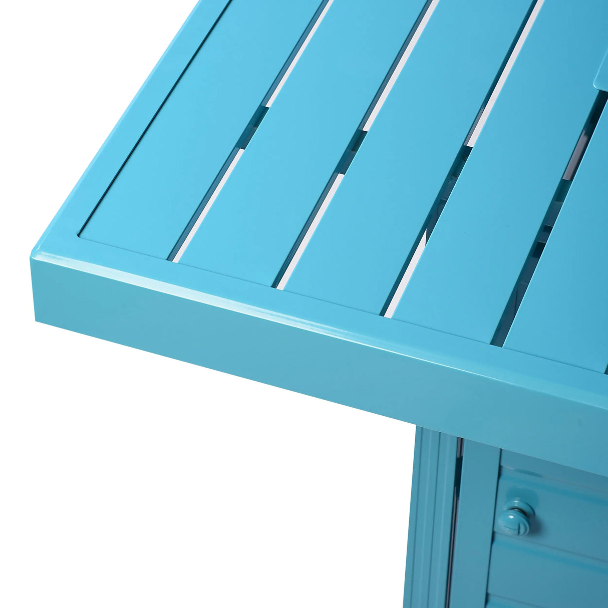 Aluminum 42-in Square Propane Fire Table with Beads, Covers and Lid Sharicks