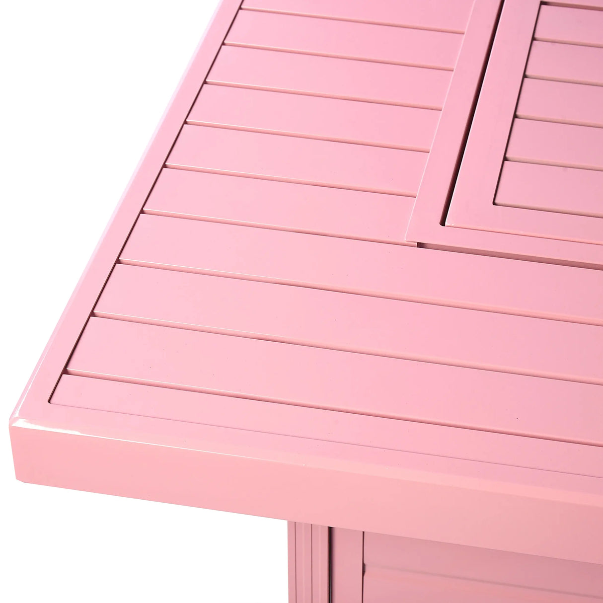 Aluminum 48-in Rectangular Propane Fire Table, Beads, Covers and Lid Sharicks