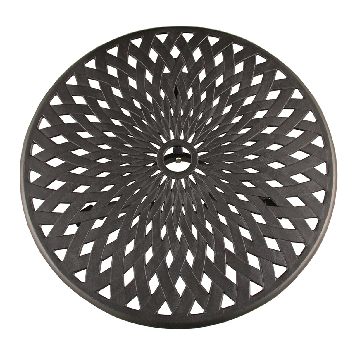 Modern Outdoor Patio Garden Aluminum 3 Piece Bistro Set in Sand Black Sharicks