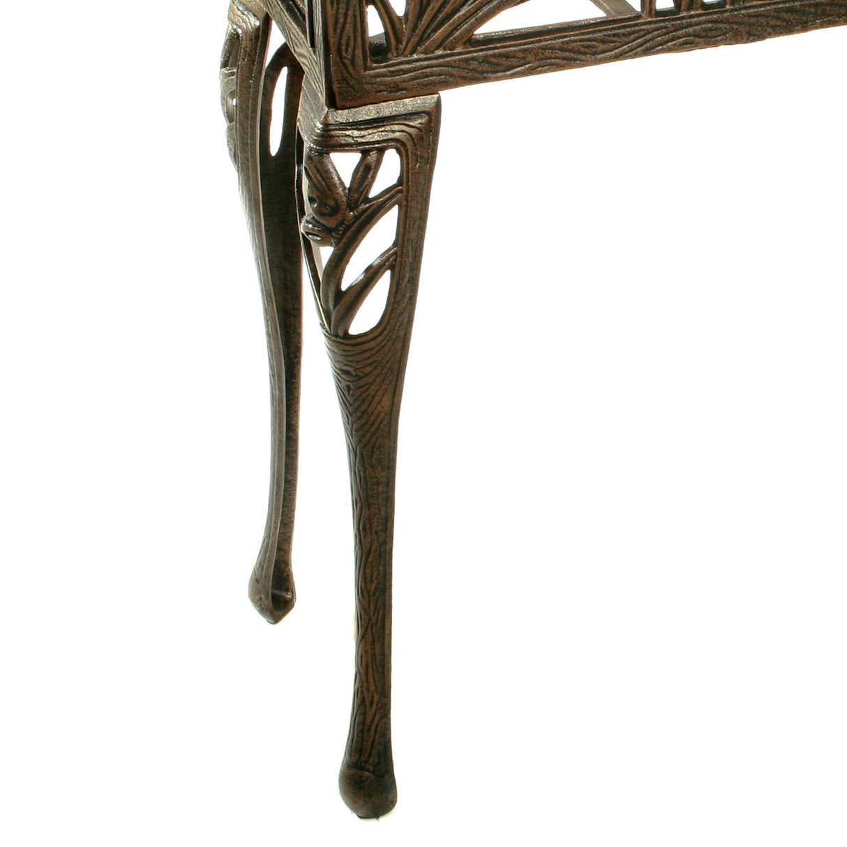 Cast Aluminum Antique Bronze Butterfly Rectangular Metal Plant Stand - Sharicks