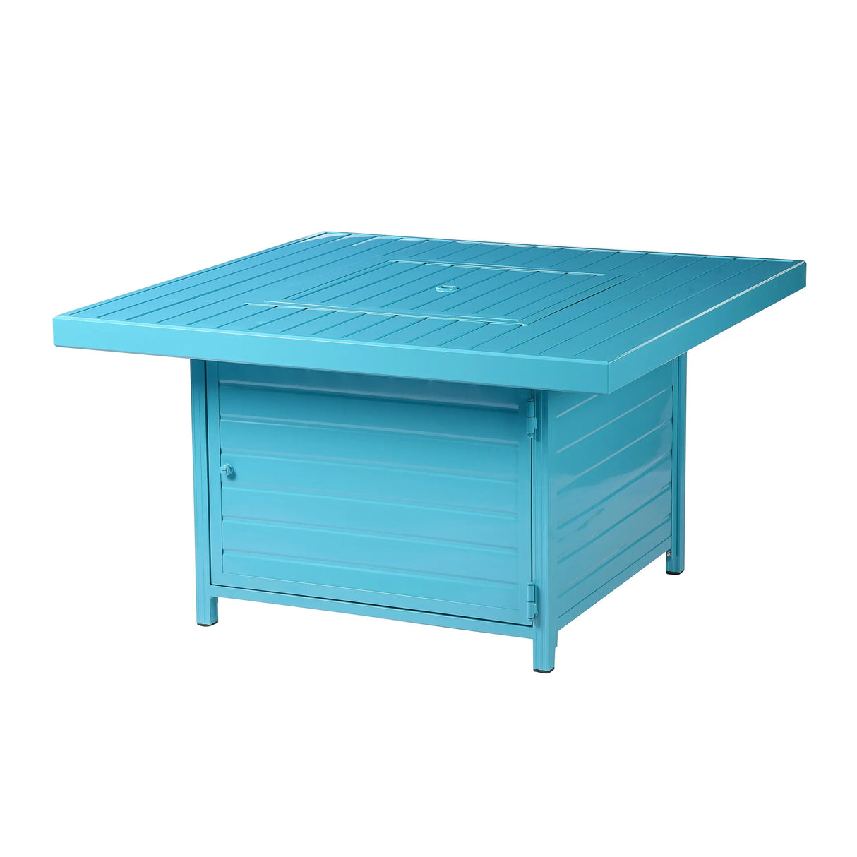 Aluminum 42-in Square Propane Fire Table with Beads, Covers and Lid Sharicks