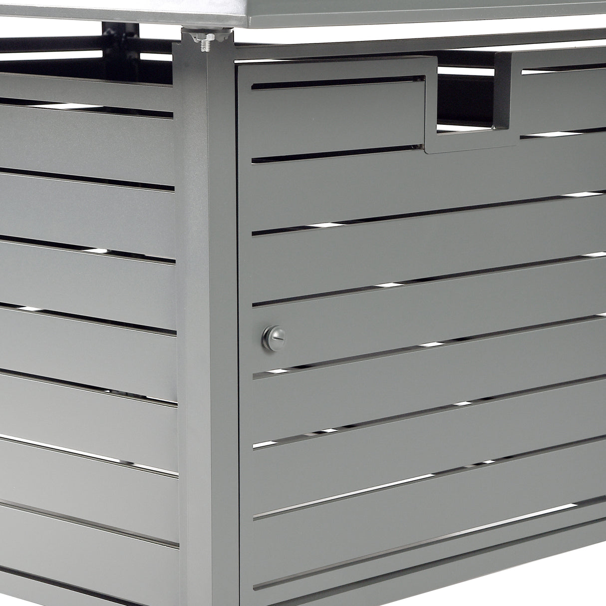 Aluminum 48-in Rectangular Propane Fire Table, Beads, Covers and Lid Sharicks