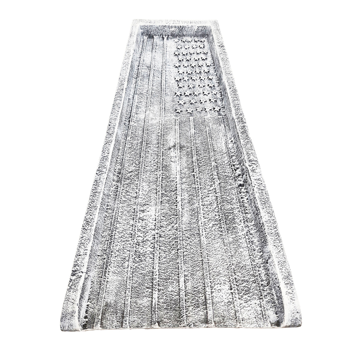 White American Flag 24-in Cast Aluminum Downspout Gutter Splash Block Sharicks