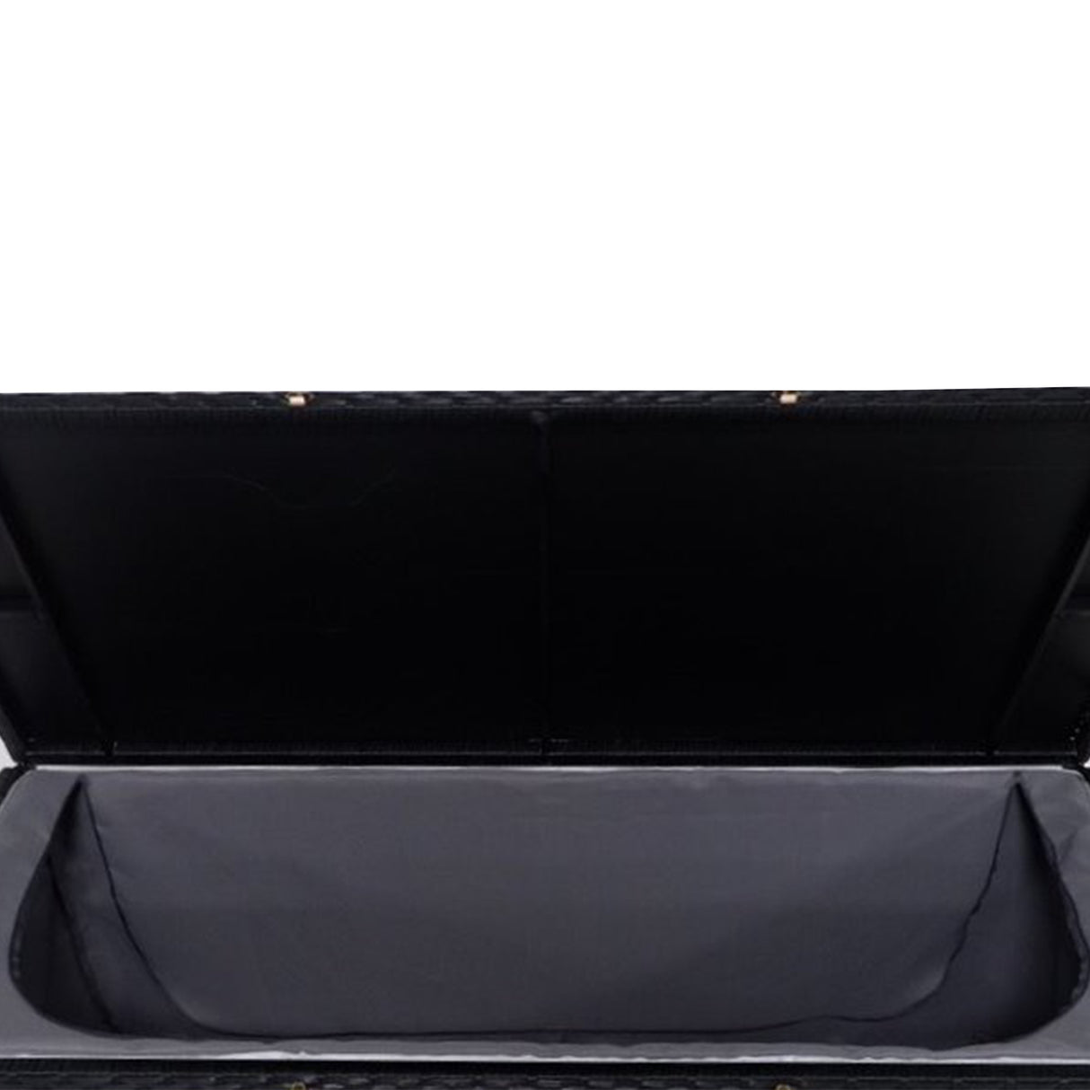 Tan Wicker Patio Deck Box with 113 Gallon Storage and Metal Frame Sharicks