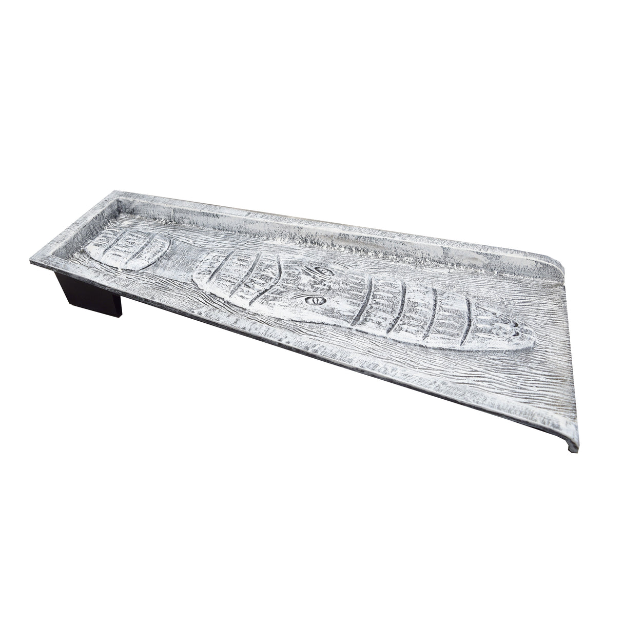 White Alligator 24-in Cast Aluminum Downspout Gutter Splash Block Sharicks