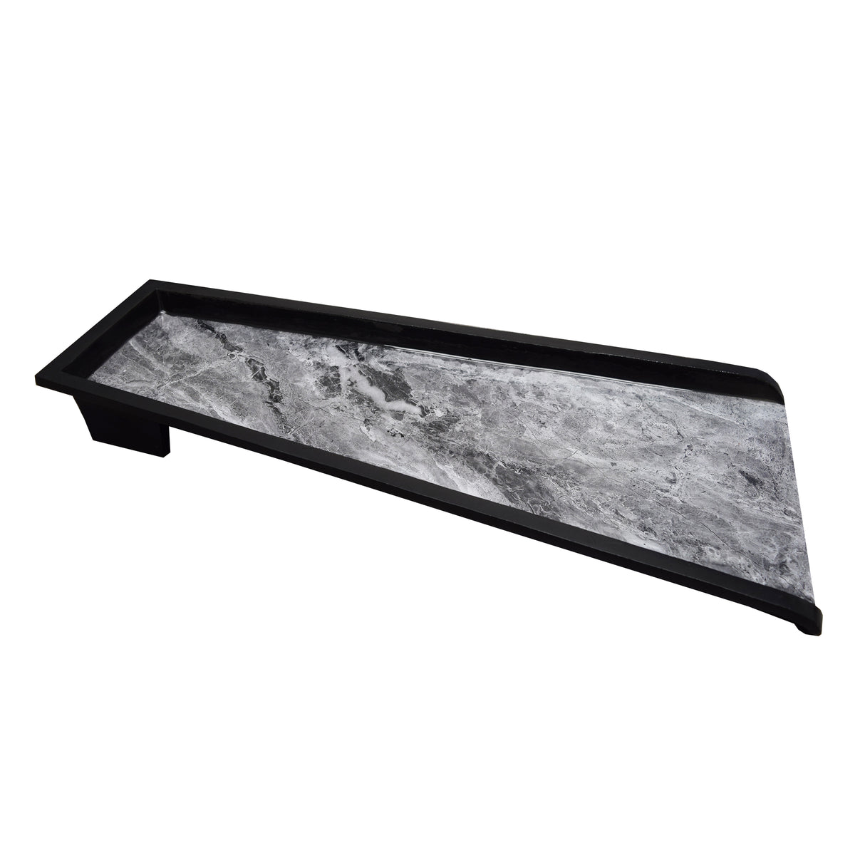 Grey Faux Marble 24-in Cast Aluminum Downspout Gutter Splash Block Sharicks