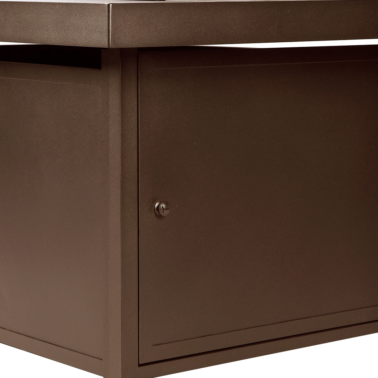 Aluminum 48-in Rectangular Propane Fire Table, Beads, Covers and Lid Sharicks