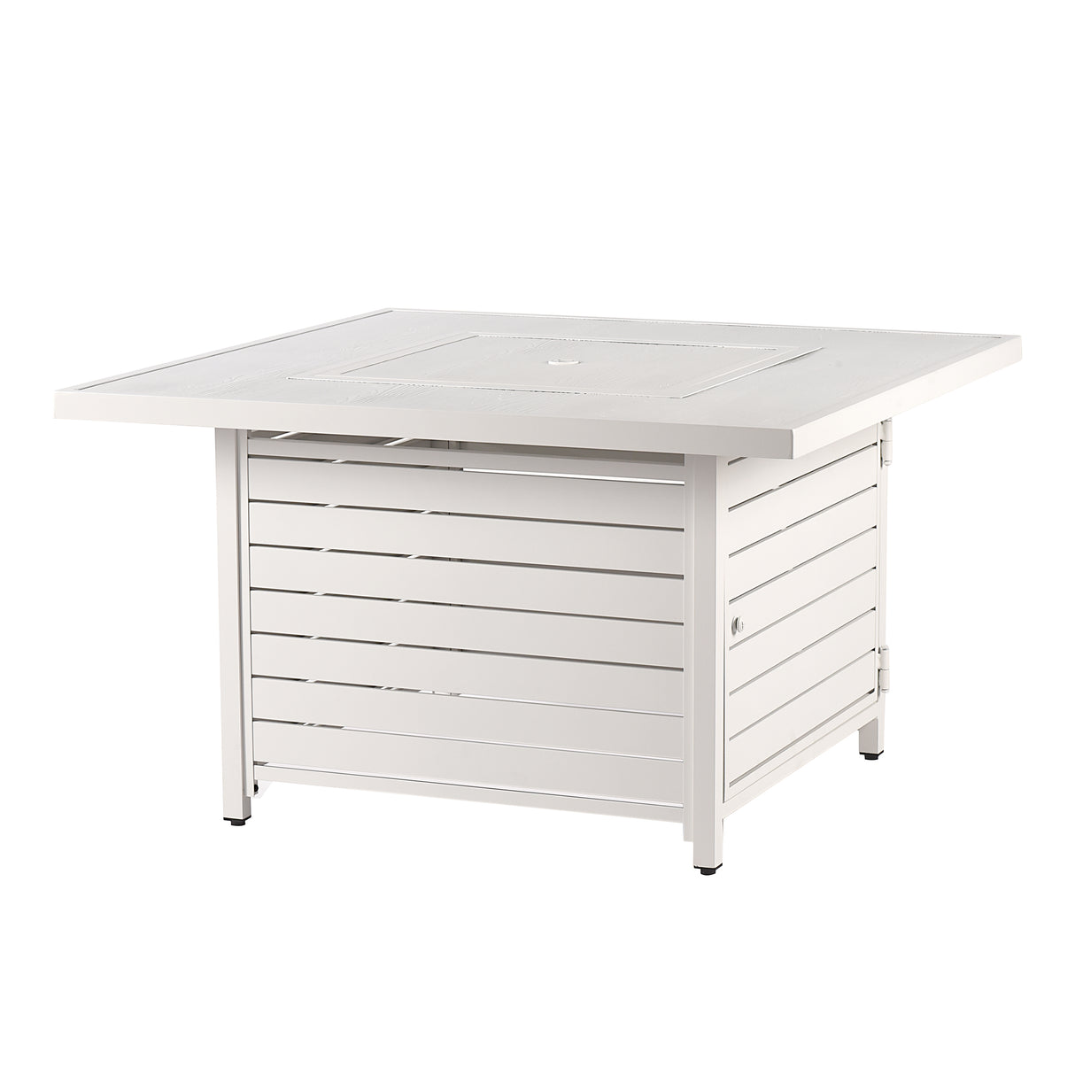 Aluminum 42-in Square Propane Fire Table with Beads, Covers and Lid Sharicks