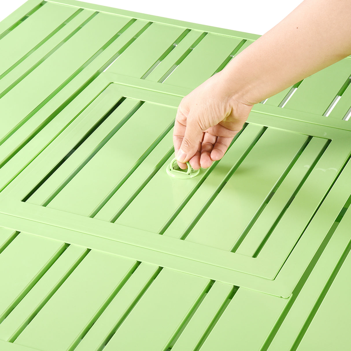 Aluminum 32-in Square Propane Fire Table with Beads, Covers and Lid Sharicks