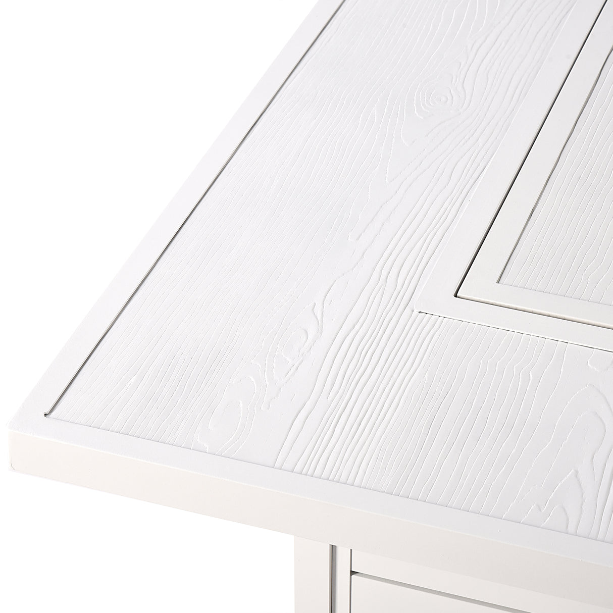 Aluminum 42-in Square Propane Fire Table with Beads, Covers and Lid Sharicks