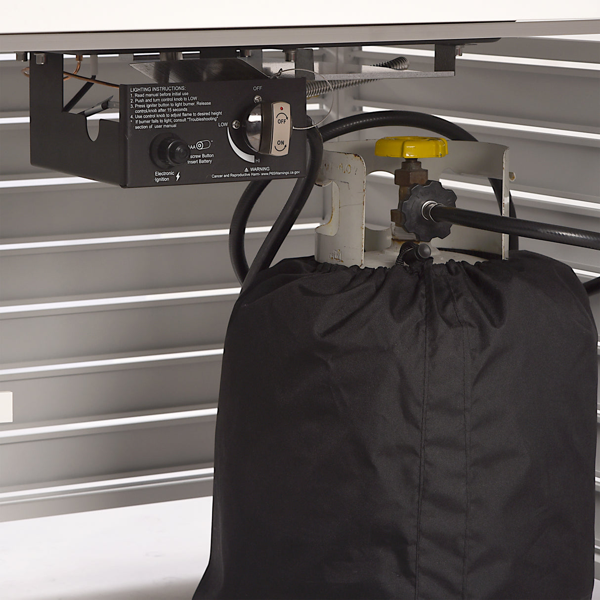 Aluminum 42-in Square Propane Fire Table with Beads, Covers and Lid Sharicks