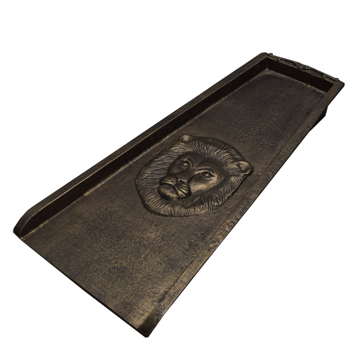 Bronze Lion 24-in Cast Aluminum Downspout Gutter Splash Block Sharicks