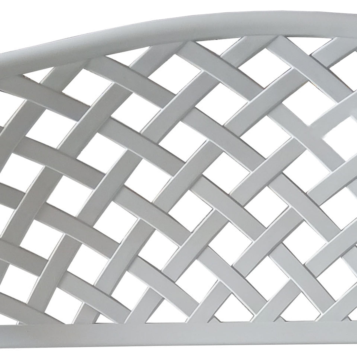 Outdoor Aluminum Modern 40-in White Patio Bench Loveseat Sharicks
