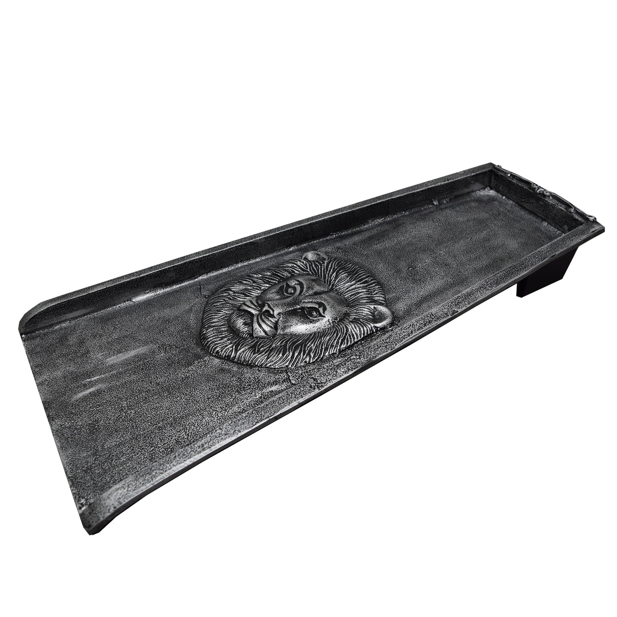 Silver Lion Alligator 24-in Cast Aluminum Downspout Gutter Splash Block Sharicks