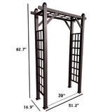 Bronze Modern Aluminum Garden Arch